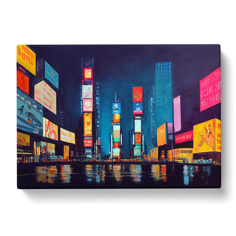 New York City Times Square Vol.5 - Wrapped Canvas, 35cm H x 50cm W x 3cm D