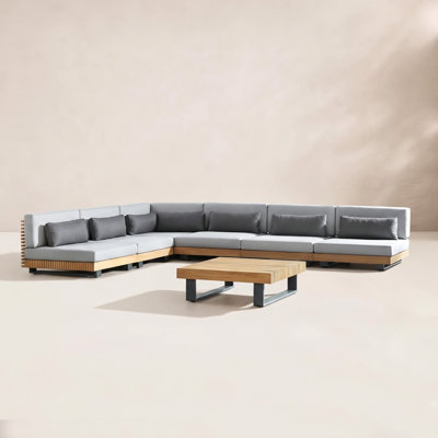 Perina 6-Person Teak Patio Seating Group