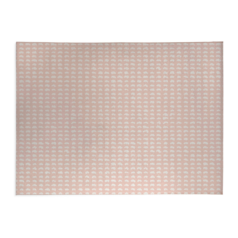 Tapis de cuisine anti-dérapant léger Gio, Rectangle 4pi x 6 pi, Rose