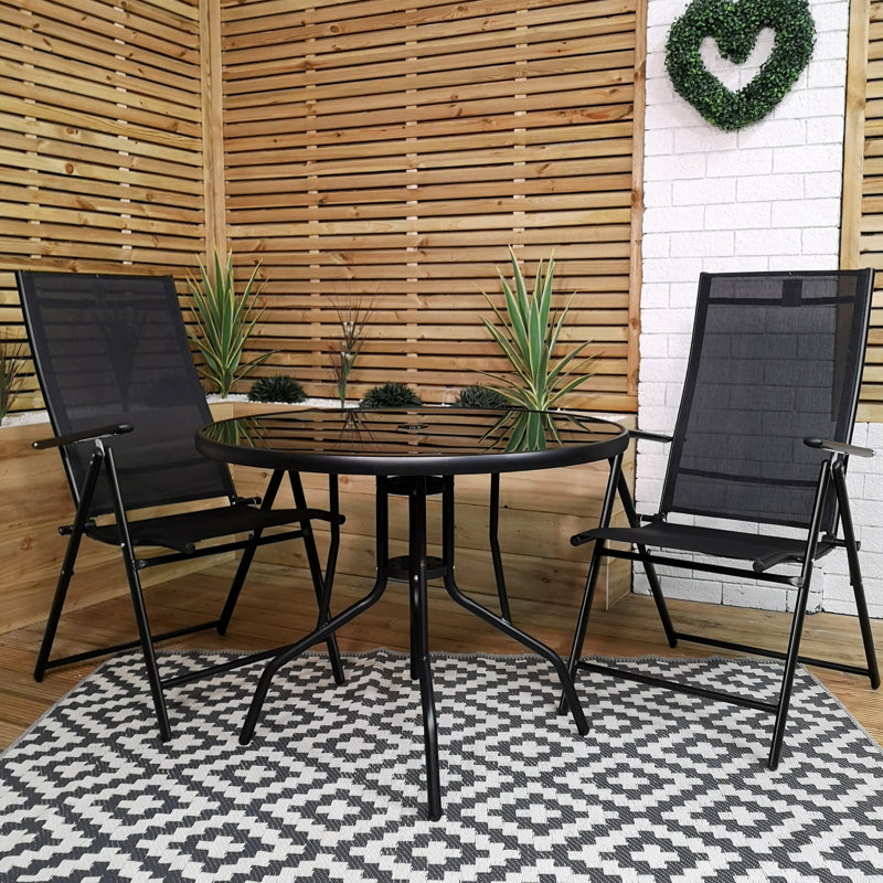Stynke 2 - Person Patio Dining Set with Round Table