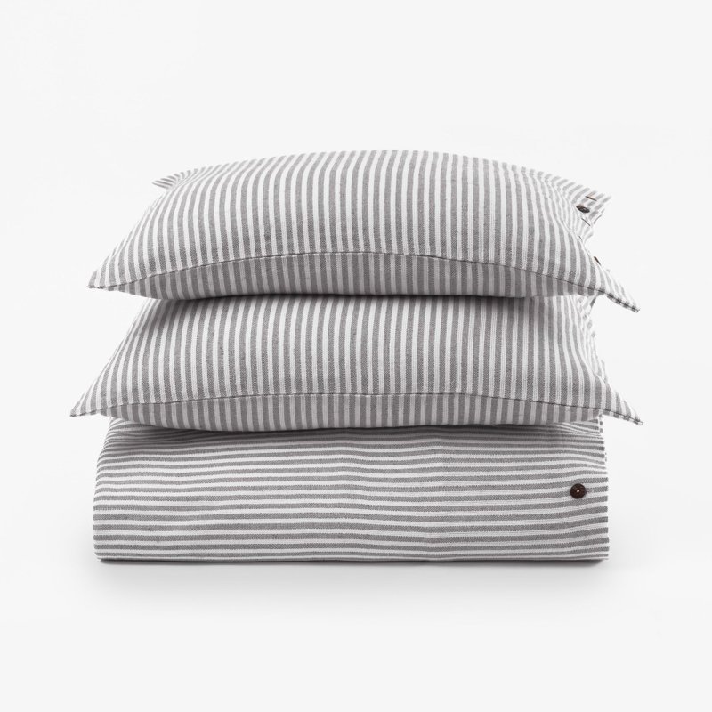Housse de couette BRAYDEN GREY STRIES, Queen, Queen Duvet Cover