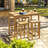 Coman Teak Wood Bar Table