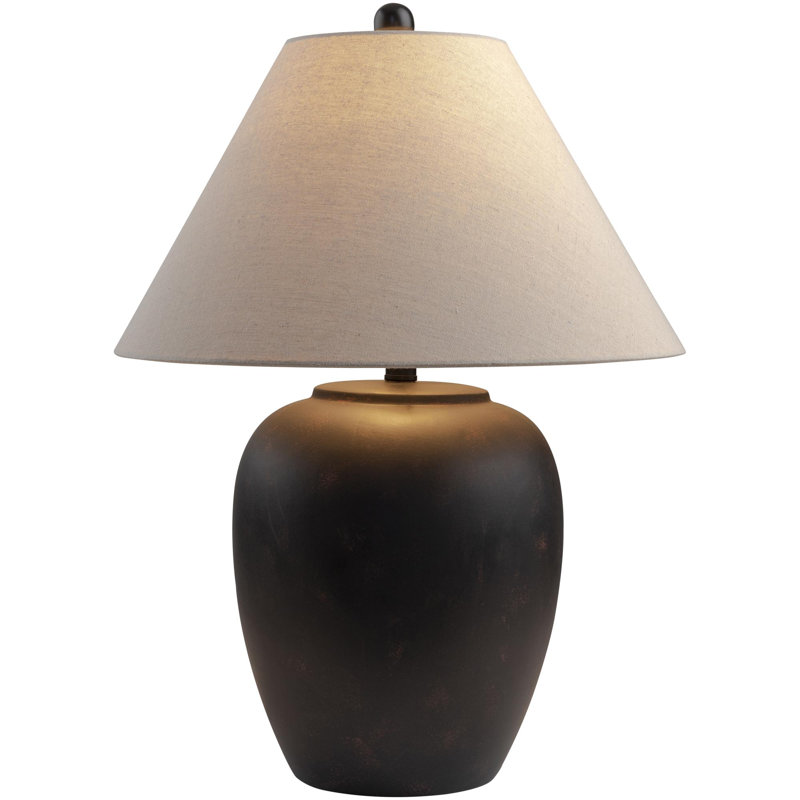 Eustacia Ceramic Table Lamp, Black