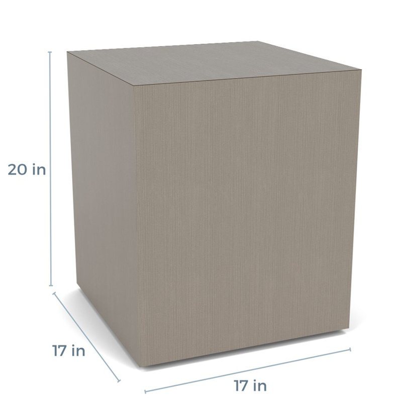 Mystic Lounge Reception Cube Table With Laminate Top, Sarum Twill, 20"H x 17"W x 17"D