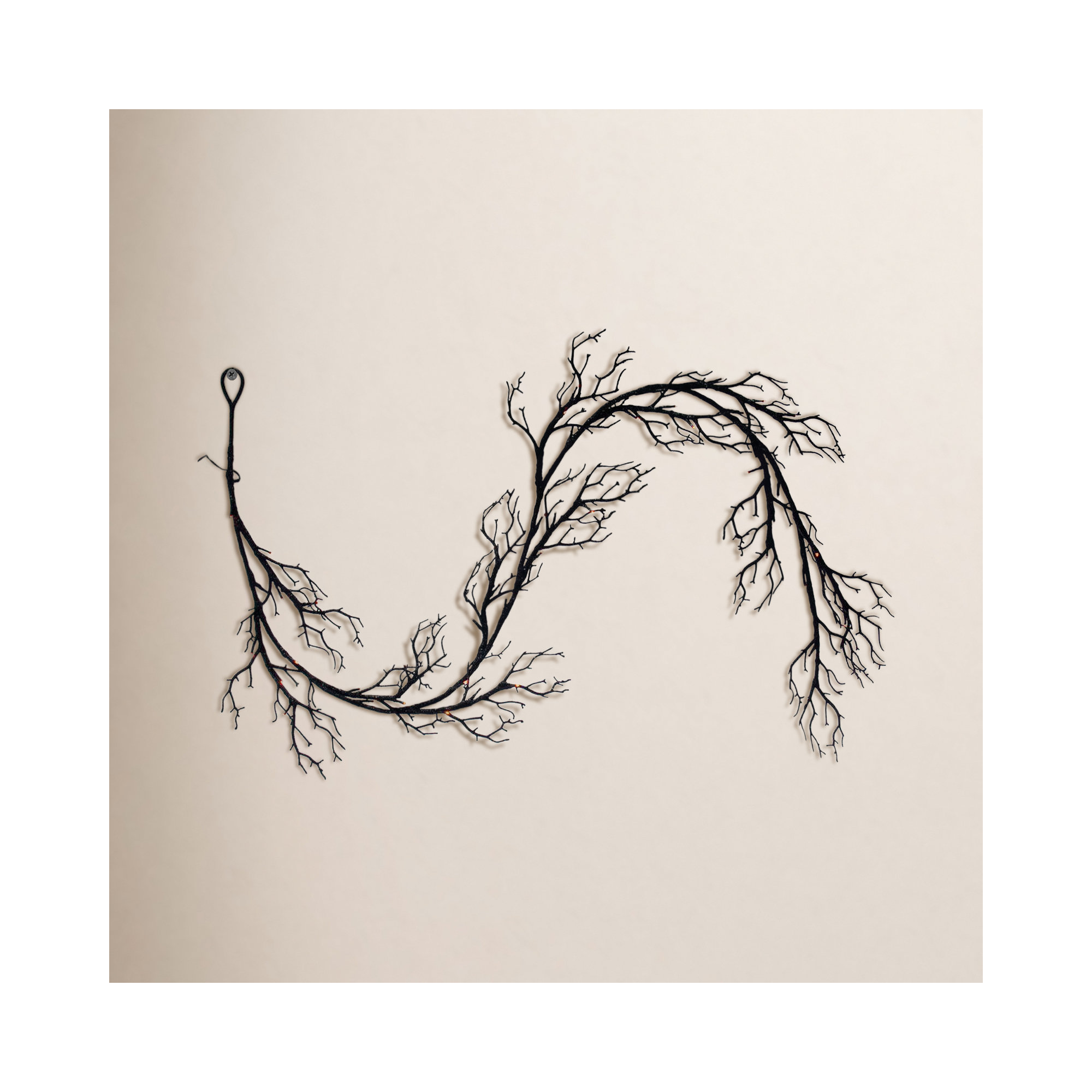 72" L Pre-Lit Twig Halloween Garland 