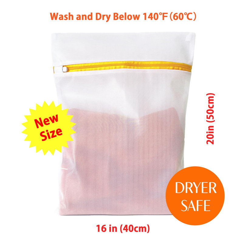 Paquet de 3 sacs à linge en filet pour délicats 16 po x 20 po
