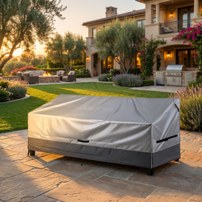Housse robuste pour canapé d'extérieur 3 places, housse imperméable pour grands meubles