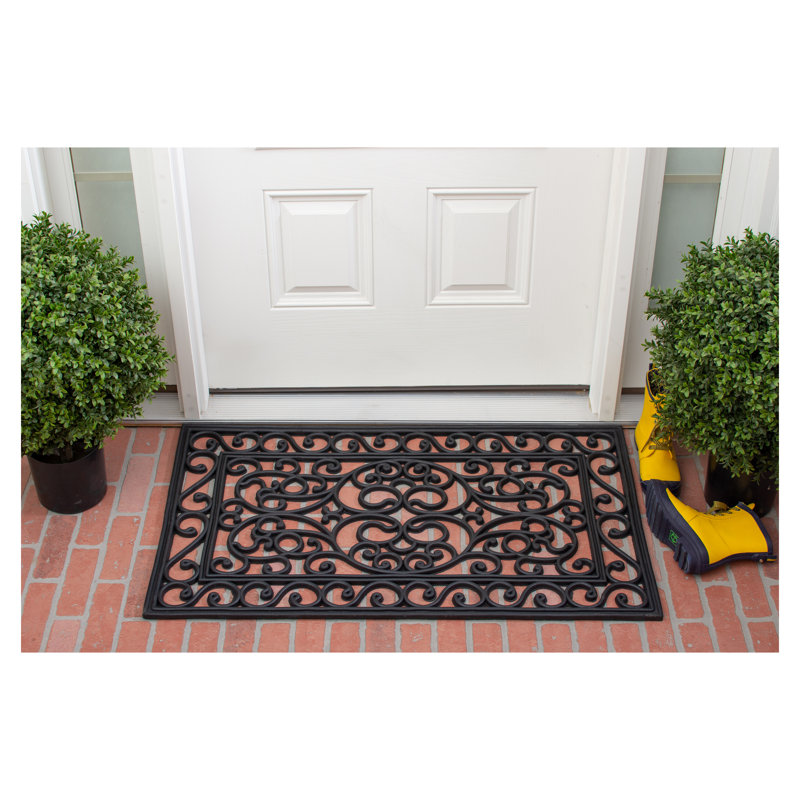 Krehbiel Non-Slip Outdoor Doormat, Rectangle 2' x 3'2"