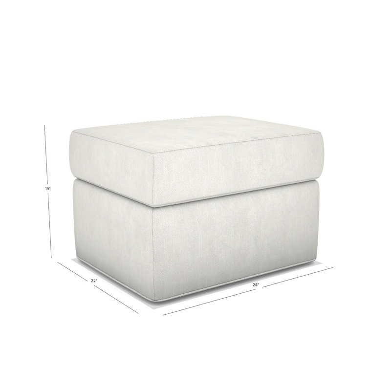 Newlin Ottoman, No, Kramer Linen