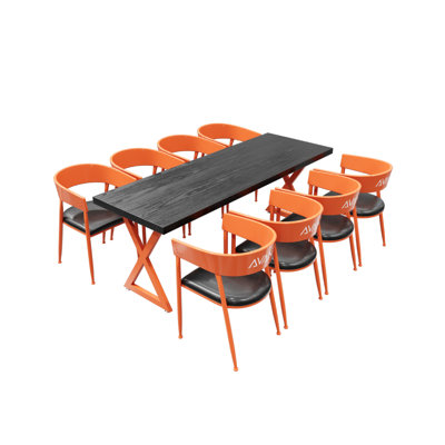 Muharrem Rectangular 78.74'' L x 27.56'' W Dining Set