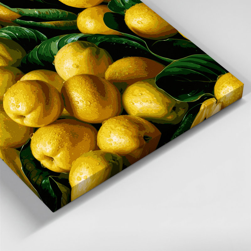«Fruit Abiu», art mural sur toile vert, H 8 po x l 8 po