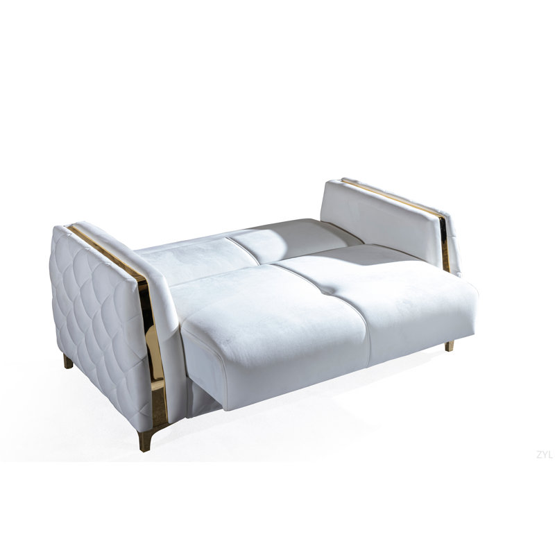 Causeuse confort de style moderne, Blanc