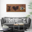 I Love Coffee - No Frame Print on Canvas
