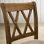 2 chaises de salle à manger rembourrées en tissu brun clair à hauteur de comptoir, 2 - bois franc avec découpe et aspect lin doux de 2 couleurs chaudes