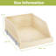 Organisateur d'armoire coulissant avec glissières à pleine extension, tablette coulissante en bois pour armoire de cuisine avec support en U-979771384