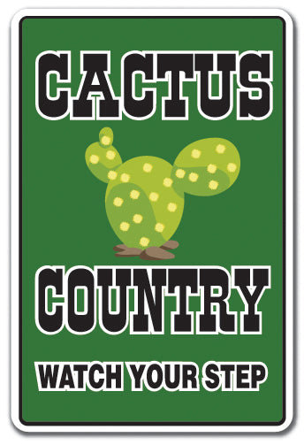 Signe de pays de cactus