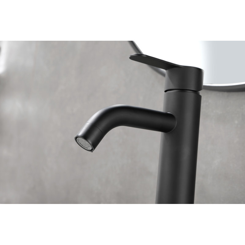 Modern Single Handle Bathroom Sink Faucet, Single or 3 Holes, Easy Installation, Durable Stainless Steel Finish, Matte Black