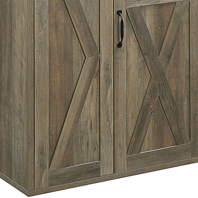 Rustic Server With Shelf