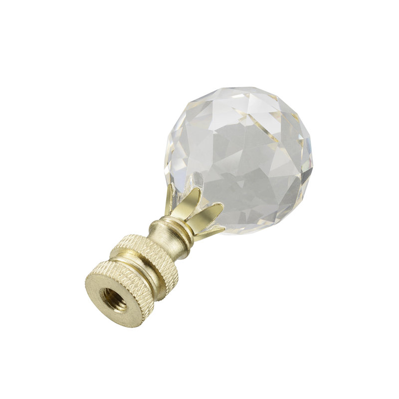 Faîteau de lampe en cristal à facettes, Transparent