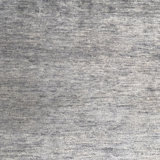 Light Blue Transitional Solid Silk Wool Blend Rug - 8' x 10'