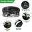 12.6 In. 3-Light Farmhouse Black Flush Mount Ceiling Light Fixture With Turnable Light Cap (1-Pack)-865008265-865008267
