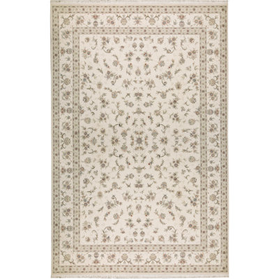 Handmade Silk and Wool Oriental Area Rug