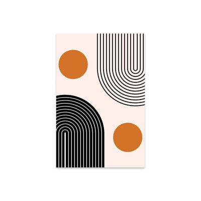 «Double Mid Century Nesting Lines» par EnShape - impression non encadrée
