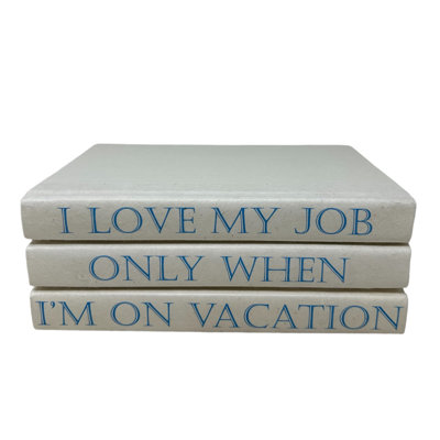 Quote Entertainment Decorative Book