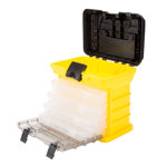 Stalwart Portable Tool Box - Small Parts Organizer and Customizable Compartment for Hardware, Crafts