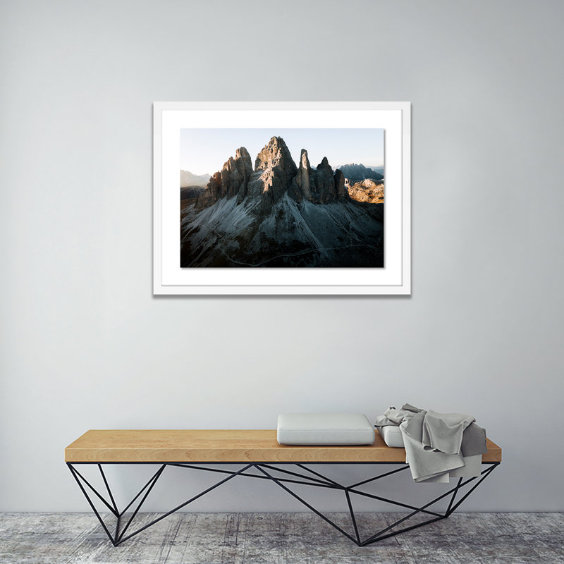 Dusk Crown 1 Print by Michael Schauer, White, 18" H x 24" W x 1.5" D