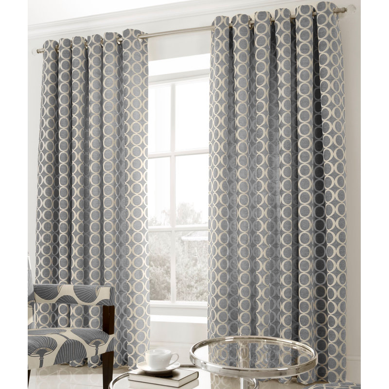 Broward Room Darkening Curtain Pair, 228cm Width x 228cm Drop