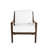 Savannah Aluminum Lounge - Oak/Raffia