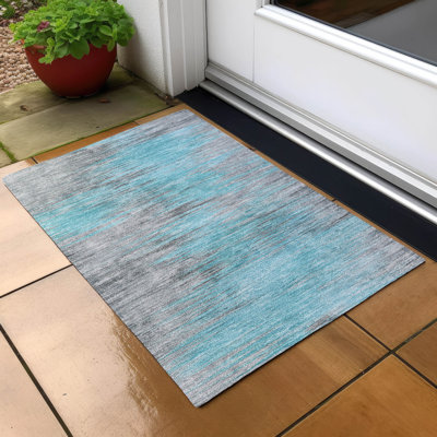 Malchow Washable Abstract Indoor / Outdoor Rug