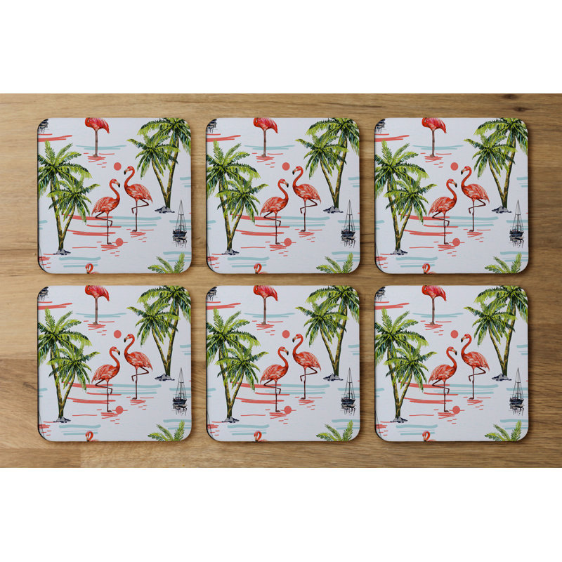 Square 6 Piece Coaster Set