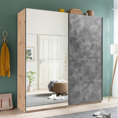 Systema 2 Door Manufactured Wood Wardrobe