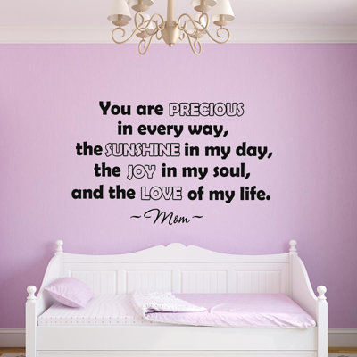 Text & Numbers Wall Decal