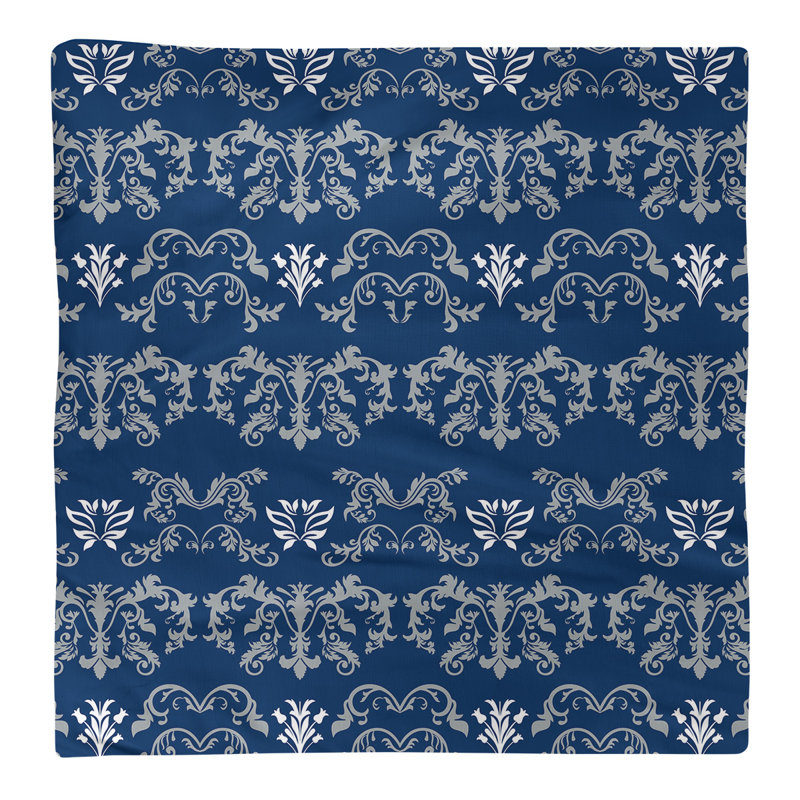 Serviette de football Indianapolis, Gris / bleu bolide / blanc, polyester, l 22 po x L 22 po