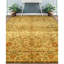 Hand Knotted Wool Oriental Area Rug in Gold