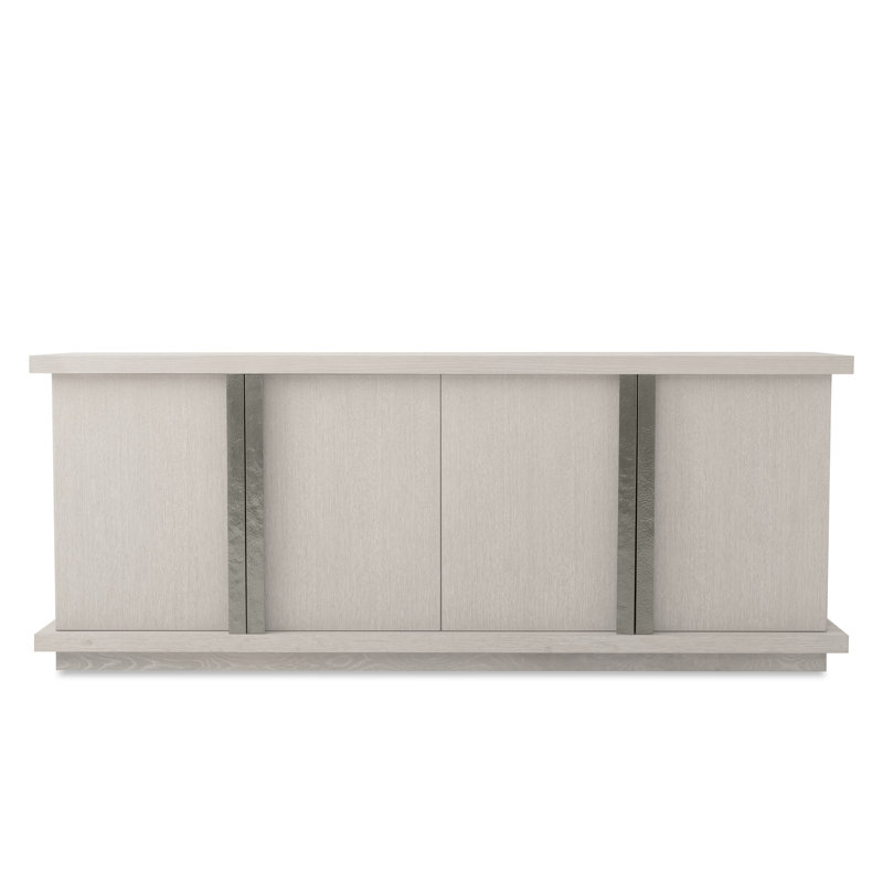 Carino 90.5 in. W Solid Wood Credenza, Frost