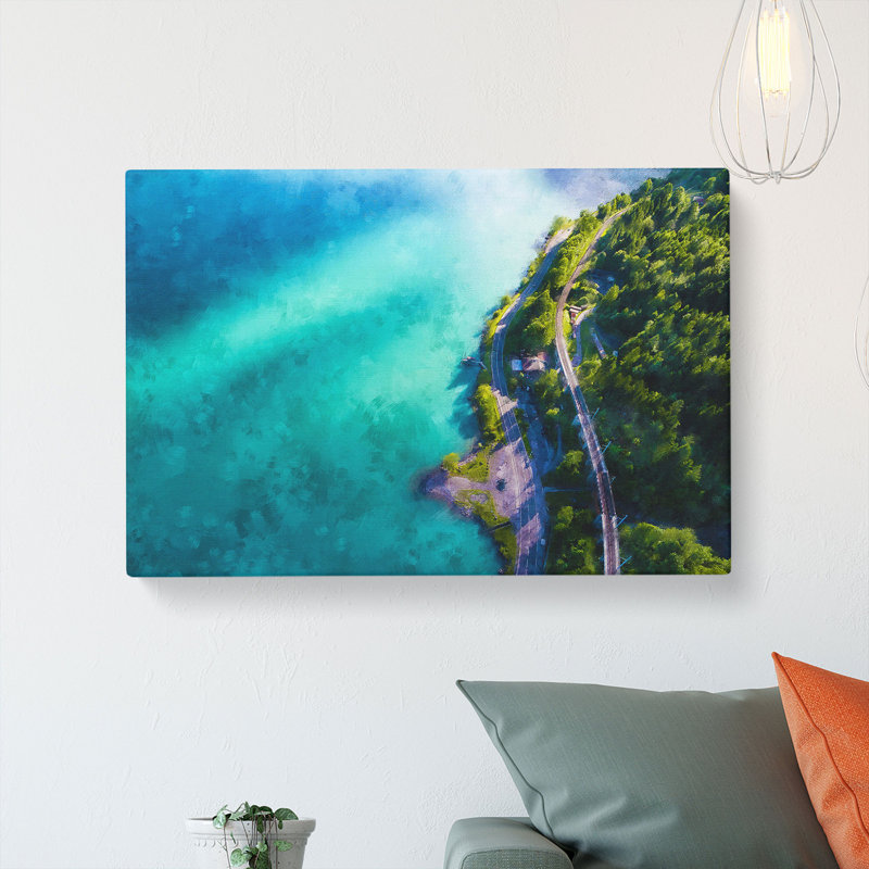 Lake View In Switzerland - Wrapped Canvas, 40cm H x 60cm W x 3cm D
