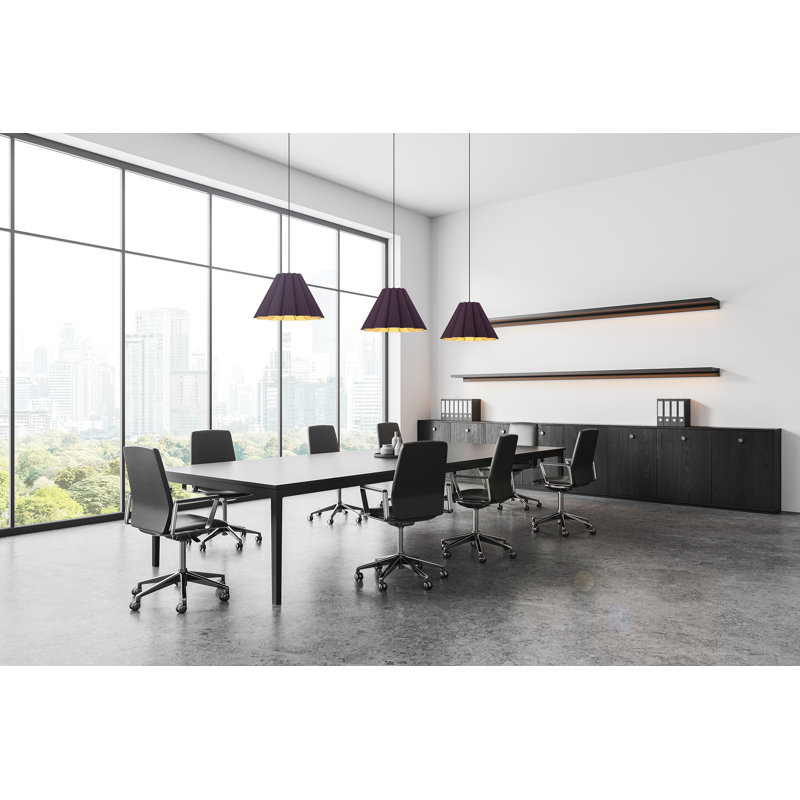Luminaire suspendu moyen Lora 56, Violet, H 14,3 po x l 22,8 po x P 22,8 po