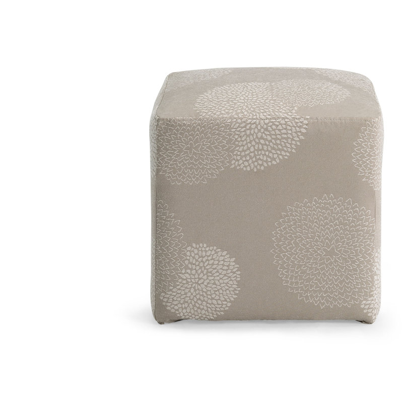 Doris Upholstered Ottoman, Ivory
