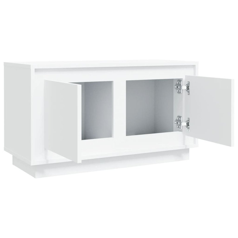 Hakon Unfinished TV Stand, White