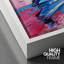 «Pink and Blue Butterfly Strokes Rustic», reproduction sur toile-94585366-94585367