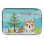 Tapis de séchage chihuahua et arbre de noël
