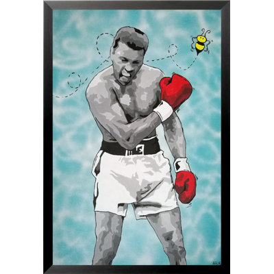 « muhammad ali », reproduction d’art encadrée, flottant comme une abeille, reproduction d’art encadrée