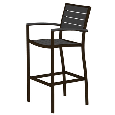 Chaise avec accoudoirs de bar POLYWOOD Euro