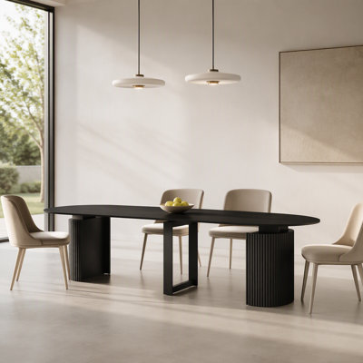 Table de salle à manger extensible pliable pour 1 à 10 personnes, console multifonctionnelle en bois extensible