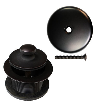 1-1/2" Twist & Close Bathtub Drain Trim Set with One-Hole Overflow