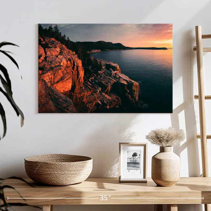 Falaises du parc national Gillard Acadia, H 16 po x l 24 po